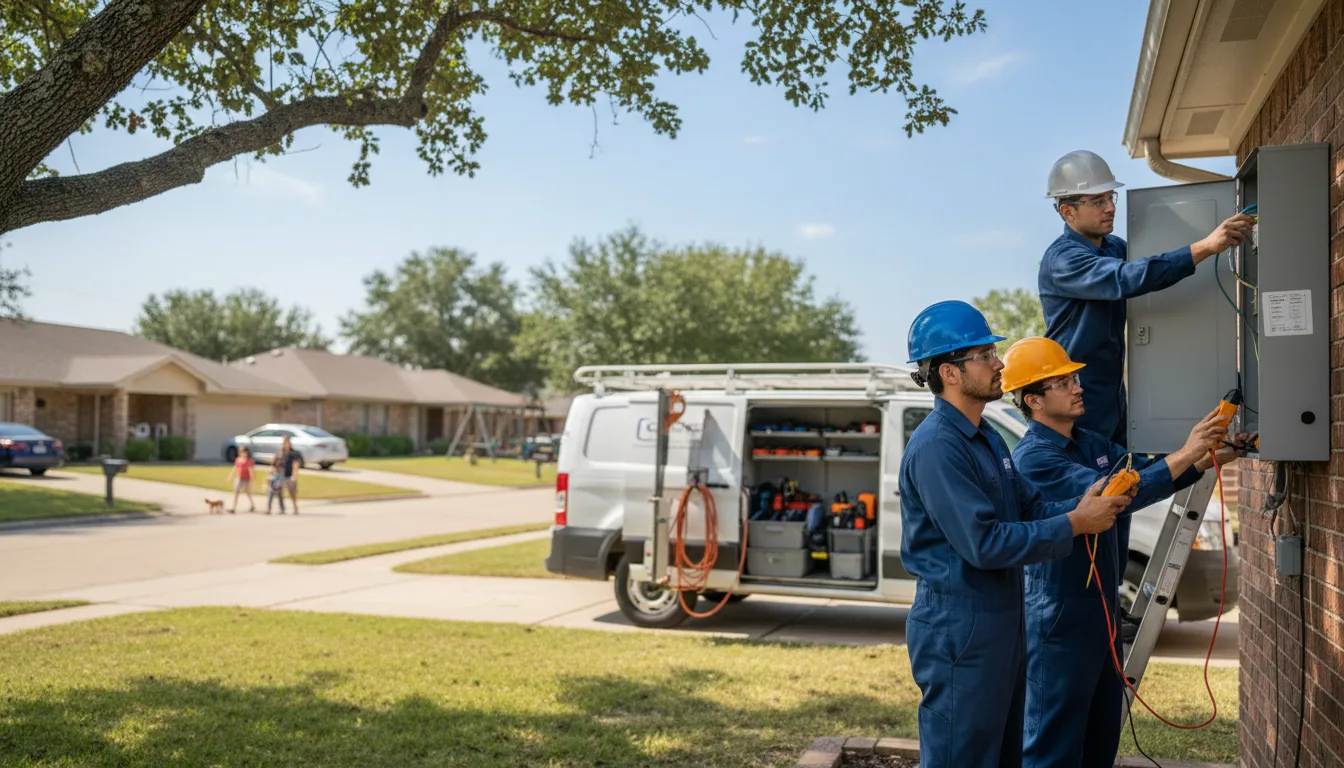 Certified electrician providing emergency electrical services in Athelstane, WI